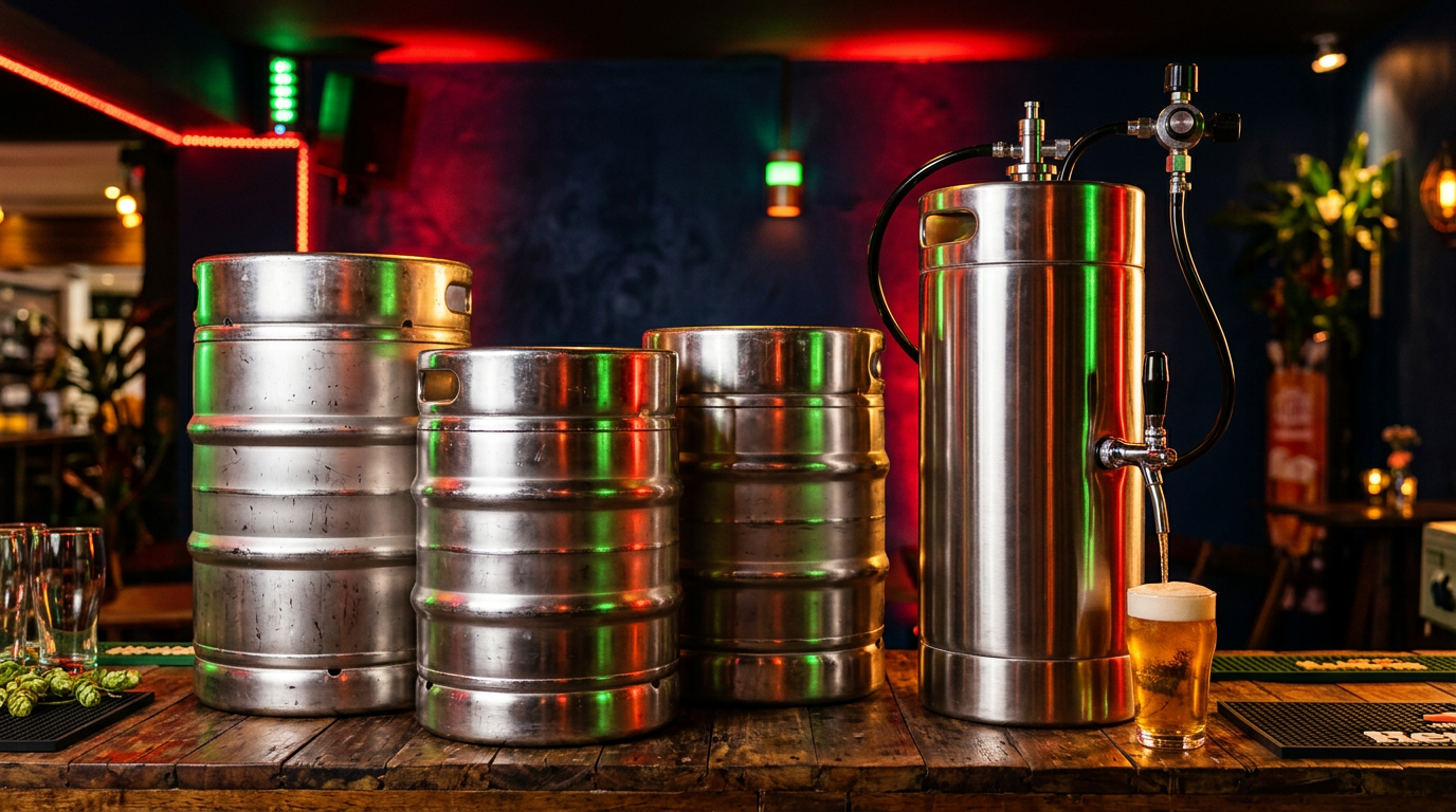 Barris de chopp de aço inoxidável prontos para entrega